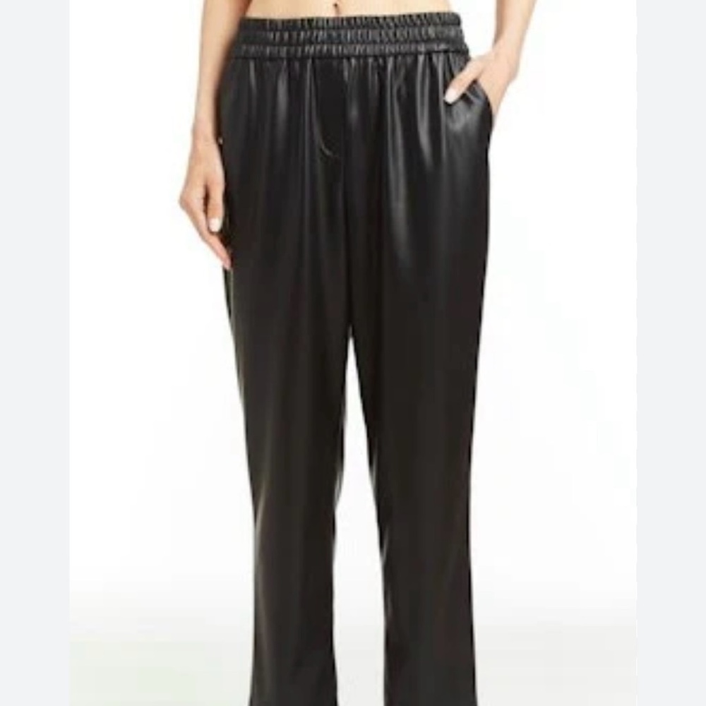 Drew Beckham Vegan Leather Pants in Black | Sizes L, XL